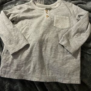 Cat and Jack long sleeve Henley style shirt
